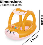 Bestway Şişme Tilki Yatağı, Çocuklar Için, Yüzme Havuzu, Yüzme Havuzu, Erkek Ve Kız Çocukları Için H