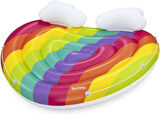 Bestway Rainbow Dreams Şişirilebilir Ada 2 Kişilik, 164 Cm, Gökkuşağı Tasarımı