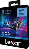 LEXAR Play X 512GB Gen4 7200/4500/sn NVMe PCIe M.2 SSD (LNMPLYX512G-RNNNG)