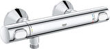 Grohe Precision Flow Termostatik Duş Bataryası, Su Tasarruflu, Krom, 34840000