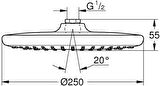 Grohe Tempesta 250 Tepe Duşu 1 Akışlı 26662000