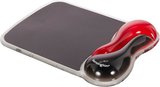 Kensington 62402 Duo Bilek Destekli Memory Foam Fare Pedi, Kırmızı/Siyah