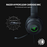 Razer Kraken V3 X Usb - Kablolu Usb Oyun Kulaklığı (285 G'Da Ultra Hafif, Triforce 40 Mm Sürücüler, 