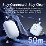 Ulanzi A30 Tiny 2 Kişilik Mikrofon Seti - Beyaz