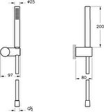Vitra Suit A4554329 1F El Duşu Takımı, Soft Bakır