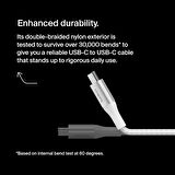 Belkin Boostcharge Usb-C - Usb-C Şarj Kablosu, Hızlı Şarj Kablosu, 240 W Power Delivery, Usb-If Sert