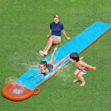 Bestway H20Go Single Su Kaydırağı, 4,88 M Şişirilebilir Dahili Fıskiyeli