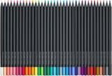 Faber-Castell 116436 - Renkli Kalemler Blackwood, Black Edition, 36'Lı Kutu