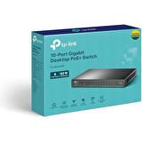 Tp-Link Tl-Sg1210P, 10-Port Gigabit Desktop Switch With 8-Port Poe+