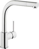 Artema Pure Eviye Bataryası A42136, Krom, 360° Dönebilen, Silikon Perlatörlü, Su Tasarruflu, Sağ/Sol