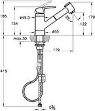 Artema Harmony A41864 Pull-Out Eviye Bataryası Krom