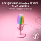 Razer Seiren V3 Chroma - Rgb Usb Mikrofon - Tap-To-Mute Özellikli Süperkardioid Kondenser Mikrofon (