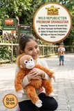 Wild Republic Orangutan Peluş Oyuncak Gerçekçi Yumuşak Sevimli Maymun Oyuncak 30 cm