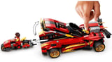 Lego Ninjago Legacy X-1 Ninja Turbo Otomobili 71737 Motosiklet Ve Koleksiyonluk Minifigürler İçeren 