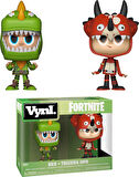 Funko 35273 Vynl 4Er-Pack Fortnite: Rex & Tricera Ops, Mehrfarbig
