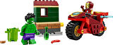 Lego Marvel Motosikletli Iron Man Ve Hulk 76287-4 Yaş Ve Üzeri Süper Kahraman Sevenler İçin Avengers