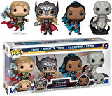 Thor 4: Love And Thunder - Thor, Mighty Thor, Valkyrie & Gorr Us Exclusive Pop! 4-Pack