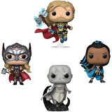 Thor 4: Love And Thunder - Thor, Mighty Thor, Valkyrie & Gorr Us Exclusive Pop! 4-Pack