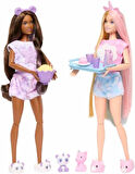 Barbie Cutie Reveal Pijama Partisi İkili Set, Oyuncak