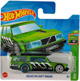 Hot Wheels - Volvo 240 Drift Wagon - Hw Slammed 4/5 - Hkj07 - Short Card - Yokohama - Yeşil Metalik 