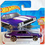 Hot Wheels - ´69 Dodge Charger 500 - Then And Now 8/10 - Hkj46 - Short Card - Metalik Mor - Mattel 2
