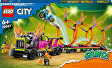 Lego City Gösteri Kamyonu Ve Ateş Çemberi Yarışması 60357-6 Yaş Ve Üzeri Çocuklar İçin Motosikletli 