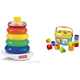 Fisher Price-Renkli Halkalar Gjy49+Fisher-Price Renkli Bloklar, 6 Aylık, Ffc84