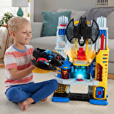 Imaginext Dc Super Friends - Batman Ve Süpermen Figürleri, Batwing Uçağı Ve Itmek Için Batcycle Ile 