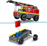 Lego City Merdivenli İtfaiye Kamyonu 60463-4 Yaş Ve Üzeri Çocuklar Için Yaratıcı Oyuncak Yapım Seti,