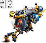 Lego Technic Derin Deniz Araştırma Denizaltı Oyuncağı – Dönen Pervaneler, Hava Tankları Ve Kokpit Iç