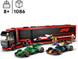 Lego City Rb20 Ve Amr24 F1 Arabalı F1 Kamyonu 60445-8 Yaş Ve Üzeri Çocuklar Için Yarış Arabalı Yarat