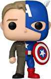 Funko Pop! Marvel: Split - Kaptan Amerika/Steve Rogers