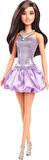 Barbie® Büyüleyici Parti Bebekleri - Mor Metalik Elbiseli Esmer, 3Y+, Hyt92