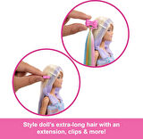 Barbie® Upuzun Muhteşem Saçlı Bebekler-Saç Tasarım Oyun Seti, 3Y+, Jct72