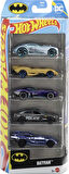 Hot Wheels®® 5'Li Batman Araba Seti, Jdr18