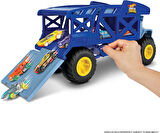 Hot Wheels Monster Trucks Rhino Taşıyıcı Kamyon, 12 Adet 1:64 Ölçekli Monster Trucks Veya 32 Adet Ho