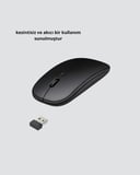 Kablosuz Oyuncu Mouse –  Gelişmiş Optik Sensör Profesyonel ve Oyun Kullanımına Uygun