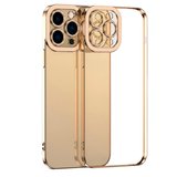 ALLY Fashion Series iPhone 12 Pro Max Kılıf Renkli Kenar Lazer Çerçeveli Silikon Kılıf-(5775)