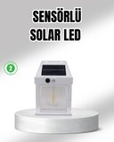 Güneş Enerjili Dış Mekan Sensörlü Duvar Lambası IP65 Su Geçirmez