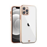 iPhone  Pro Max .inç Gold Çerçeve Kamera Korumalı Bumper Kılıf-()
