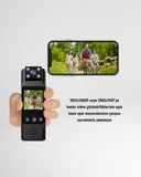 WiFi Destekli Mini Kamera – 180° Dönebilen Lens 1080P Video TFT Ekranlı