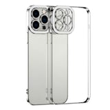 ALLY Fashion Series iPhone 12 Pro Max Kılıf Renkli Kenar Lazer Çerçeveli Silikon Kılıf-(5775)