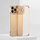 ALLY Fashion Series iPhone 12 Pro Max Kılıf Renkli Kenar Lazer Çerçeveli Silikon Kılıf-(5775)