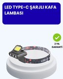 Lumen LED Kafa Lambası COB ve XPE Led Type C Şarjlı Ayarlanabilir