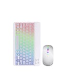Çoklu Cihaz Uyumlu Kablosuz Klavye Mouse Seti Aydınlatmalı