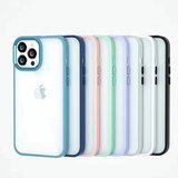 Ally iPhone  Pro Max .inç Kılıf Parlak Renkli Çerçeveli Ultra Lüx TPU Silikon Kılıf-()