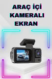 İnç Araç İçi Kameralı Ekran P Full HD Kaliteli Hafıza Kart Destekli