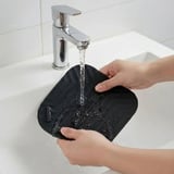 Siyah Kare Evye Gider Koku Önleyici Silikon Mat – Lavabo Süzgeç ve Haşere Engelleyici (5372)