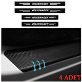 Volkswagen Vw Cc İçin Uyumlu Aksesuar Oto Kapı Eşiği Sticker Karbon 4 Adet