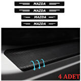 Mazda 6 İçin Uyumlu Aksesuar Oto Kapı Eşiği Sticker Karbon 4 Adet
